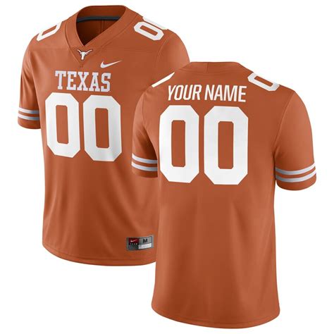 Texas Longhorns Nike Football Custom Game Jersey – Texas Orange ...