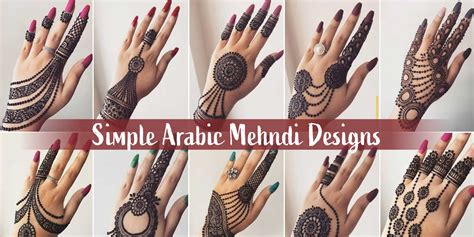 15+ Simple & Easy Arabic Mehndi Designs for Wedding in 2023