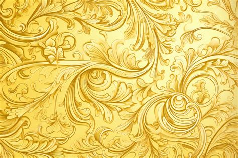 Premium Photo | Abstract gold background with floral ornaments for use ...