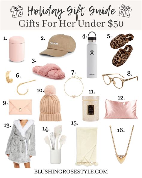 Gifts For Her: Under $50 - Blushing Rose Style Blog