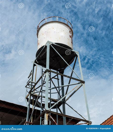 Water Tank stock photo. Image of reservoir, high, container - 45809698