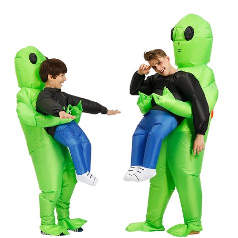 Unisex Adult Kids Inflatable Alien Costume Halloween Costume Children ...