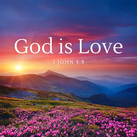 1 John 4:8 God is Love Bible Verse