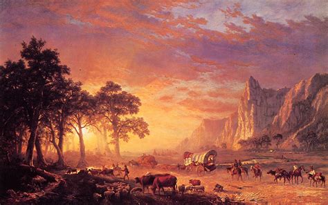 The Oregon Trail 1869 Painting | Albert Bierstadt | Oil Painting ...