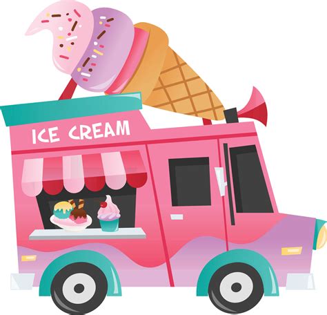 Cartoon Ice Cream Truck 4863120 Vector Art at Vecteezy