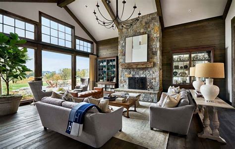 Contemporary rustic farmhouse with stunning living spaces in rural Oregon