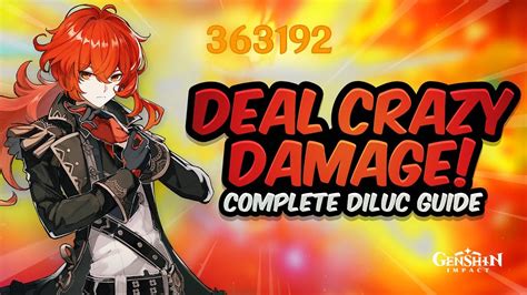 ADVANCED DILUC GUIDE! Best DPS Build - Artifacts, Weapons, Teams ...