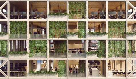 pixel façade, a flexible biophilic façade system for future offices