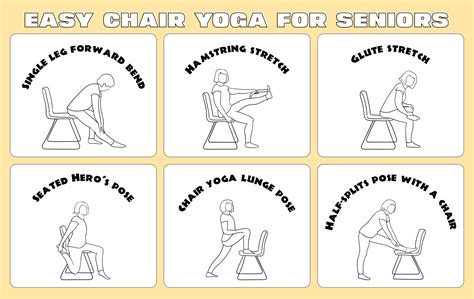 Printable Chair Yoga For Seniors