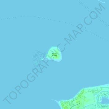 Denarau Island topographic map, elevation, terrain