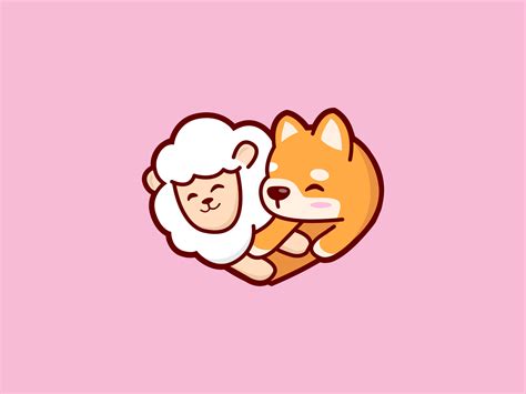 PuppyLamby Cute Logo design by Lemongraphic on Dribbble