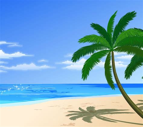 Beach Background Cartoon Wallpaper Beach Background Cartoon Hd | Beach ...