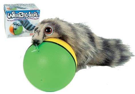 (12) Furry Weazel Weasel Rolling Ball Child Kid Dog Cat Pet Toy ...