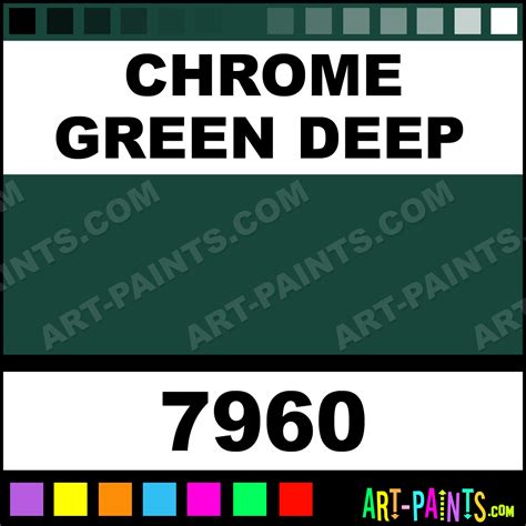 Chrome Green Deep Artists Oil Paints - 7960 - Chrome Green Deep Paint ...