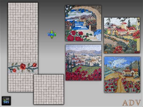 Walls And Floors With Paintings - The Sims 4 Catalog