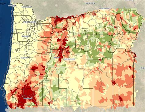 2015 Oregon Map Of Forest Fire Damage - Map