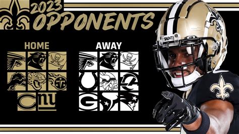 New Orleans Saints 2023 opponents finalized