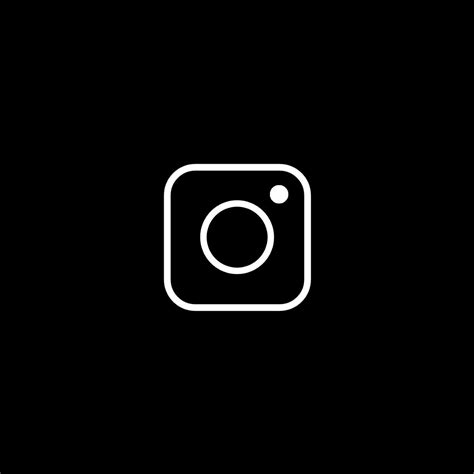 Instagram logo | Black and white instagram, Instagram black theme, App icon