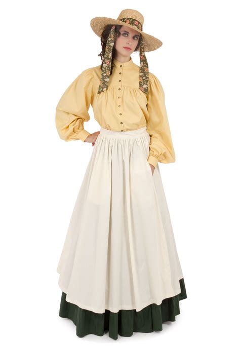 Pioneer Blouse, Apron and Skirt | Pioneer clothing, Pioneer dress, Clothes