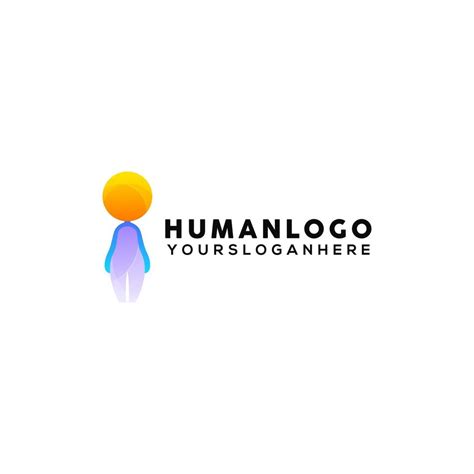 human colorful logo design 5461928 Vector Art at Vecteezy