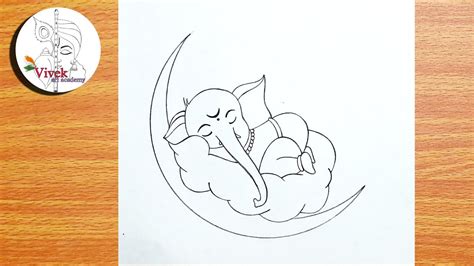 Cute Baby Ganesha Sleeping