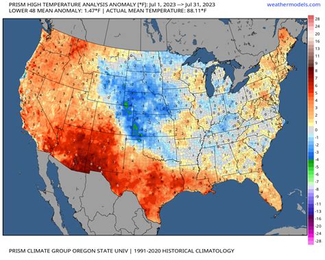 July 2023: United States Temperature and Precipitation