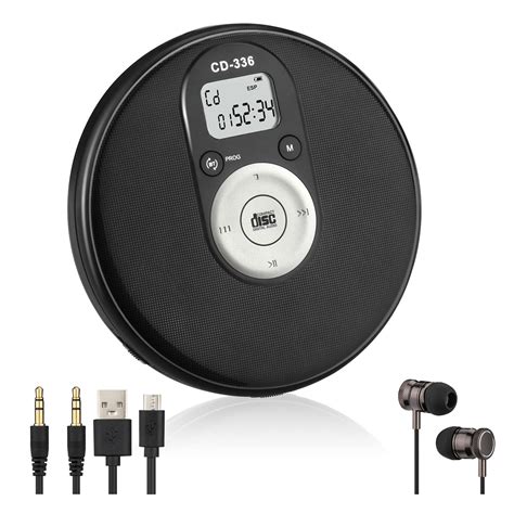 Buy Portable Bluetooth CD Player, Compact Lightweight Music CD Disc ...