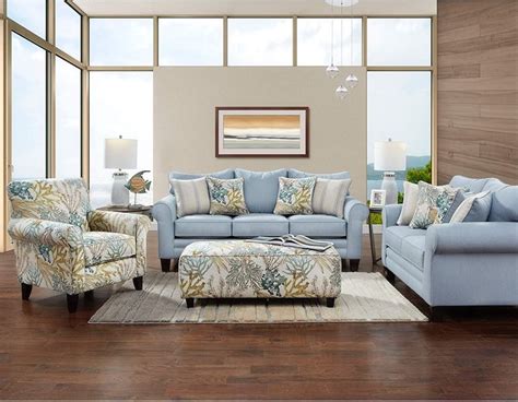 Beach House Sofas ~ coastal decor’s cool center | seashellmadness.com