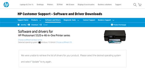 Photosmart 5520 Drivers Unavailable? - HP Support Community - 7634387