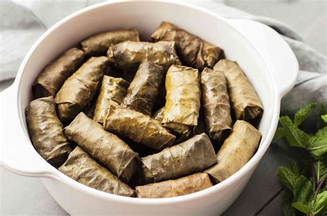 Stuffed Grape Leaves With Meat and Rice Recipe