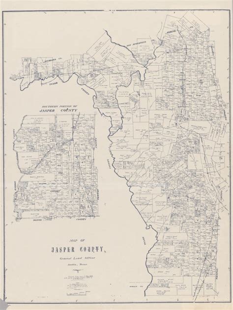 1898 Map of Jasper County Texas Art & Collectibles Prints trustalchemy.com