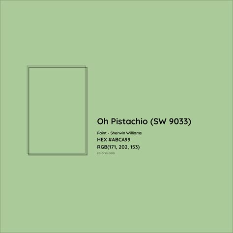 Sherwin Williams Oh Pistachio (SW 9033) Paint color codes, similar ...