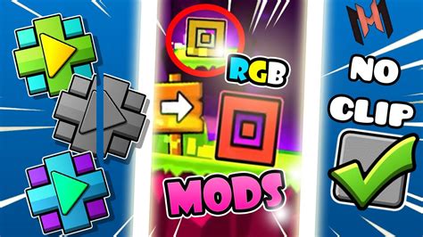 Los 5 Mejores MODS & HACKS Para Geometry Dash 2.11! (Reviews) 😱😱 - YouTube