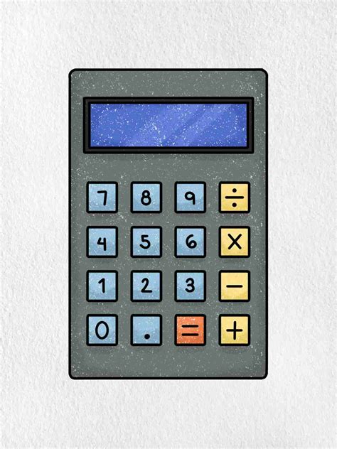 How to Draw a Calculator - HelloArtsy