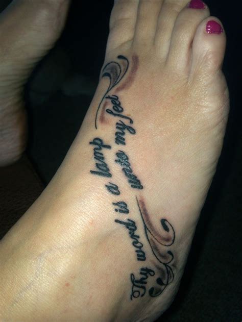 Thy Word is a Lamp Unto My Feet... Bucket List - Check Bible Tattoos ...