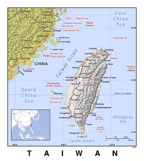 Taiwan Political Map