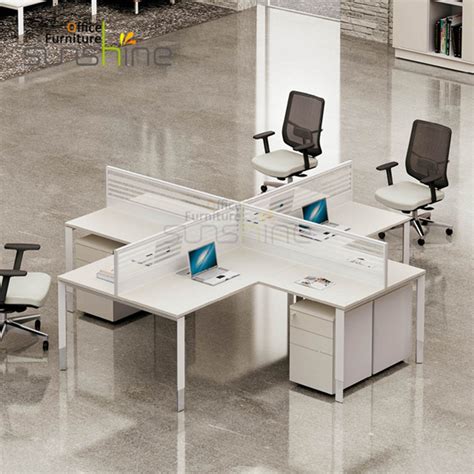 4 seater office workstation modular office desk office furniture ...