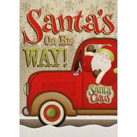 LPG Greetings Santa's on His Way: Box of 18 Angela Anderson Christmas ...