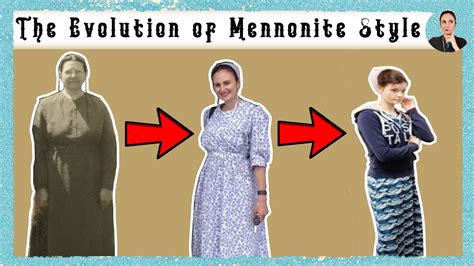 The Evolution of Amish and Old Order Mennonite Dress - YouTube