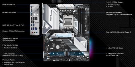 B650 PRO RS AM5 ATX Motherboard