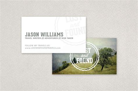 Travel Blogger Business Card Template | Creative Design