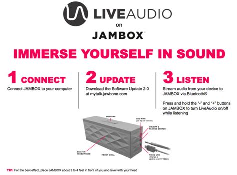 Jawbone JAMBOX LiveAudio Update Hands-On - SlashGear