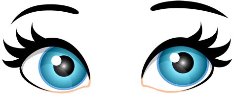 Blue Female Eyes PNG Clip Art - Best WEB Clipart