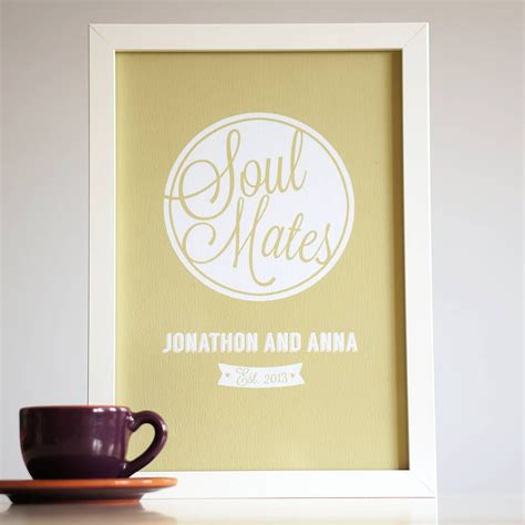 Personalised Soul Mates art print | Soul mates art, Art prints ...