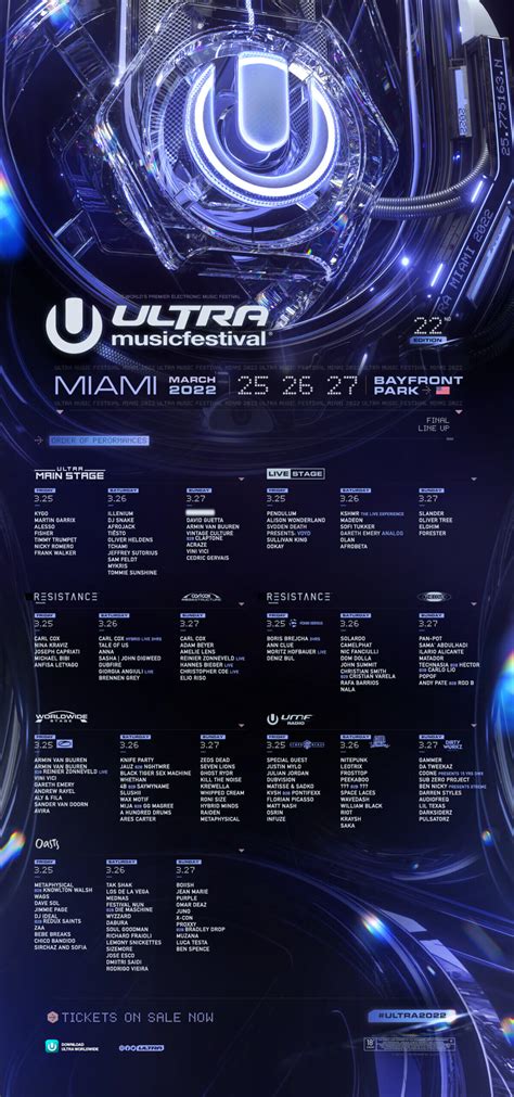 ULTRA MUSIC FESTIVAL REVEALS DAILY STAGE PROGRAMMING - Ultra Music ...