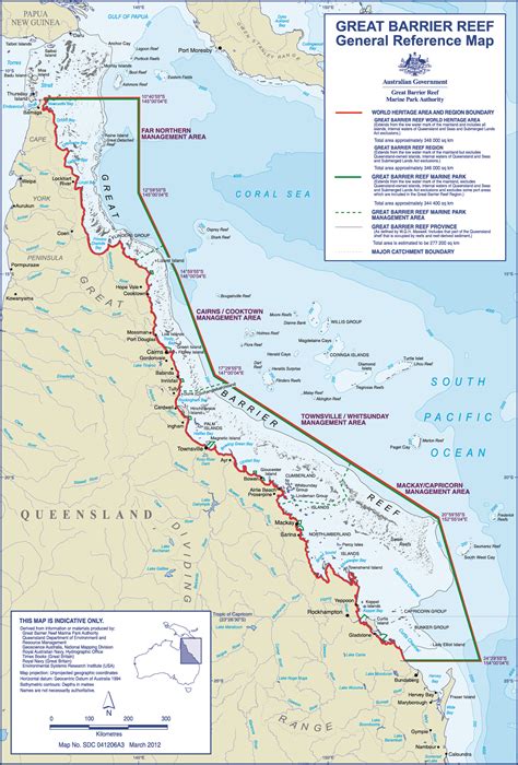 GBRMPA ELibrary: Great Barrier Reef general reference map