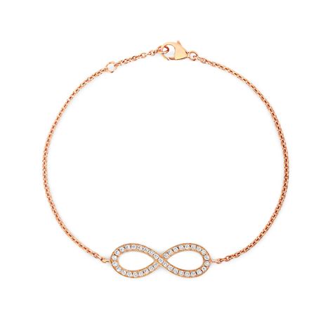 Diamond Infinity Bracelet in Rose Gold - Gregory Jewellers