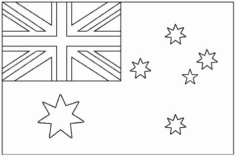 Australian Flag Coloring Pages - Yunus Coloring Pages