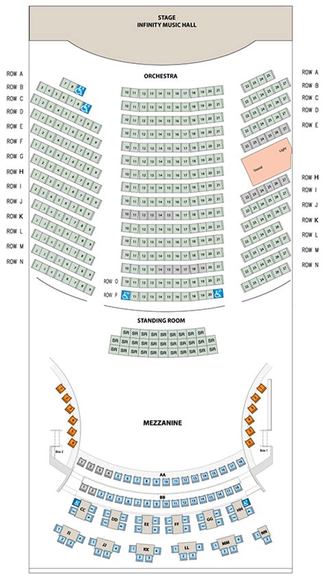 Seating Chart - Infinity Hall Hartford