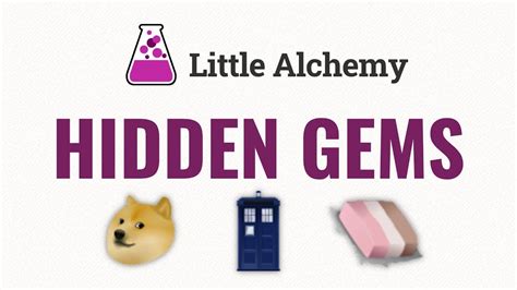 ALL HIDDEN GEMS in Little Alchemy - YouTube